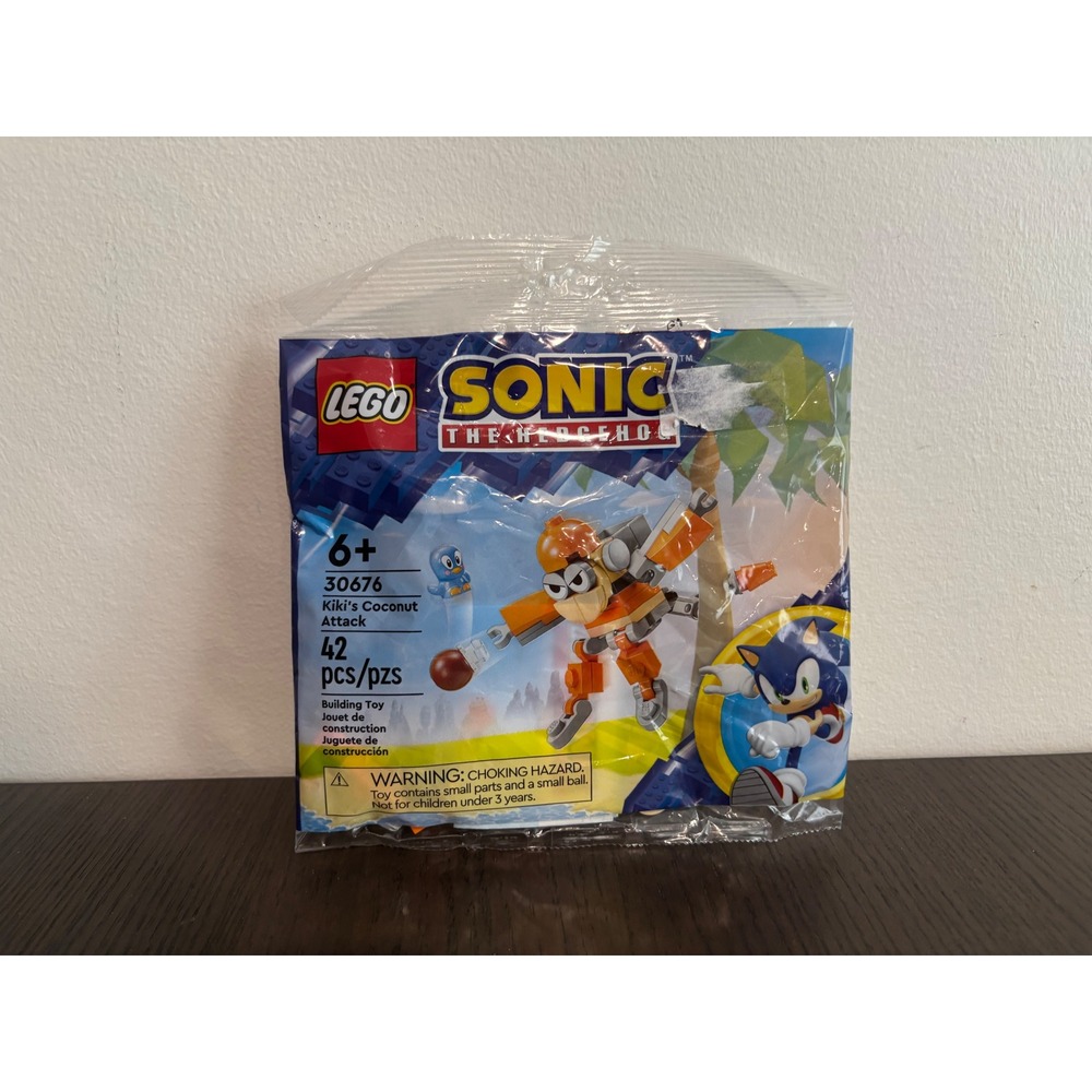 LEGO Sonic the Hedgehog Kiki's Coconut Attack Kids 30676 Orange 42 Pieces